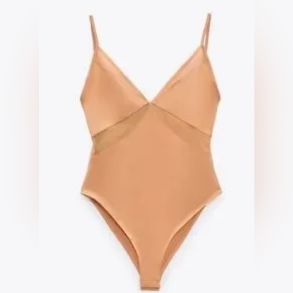 Zara Tops - NWT- zara- stretch bodysuit - small